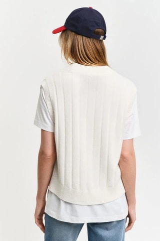 Gilet in lana d’agnello - Ecrù