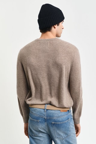 Maglia in cashmere - Marrone melange