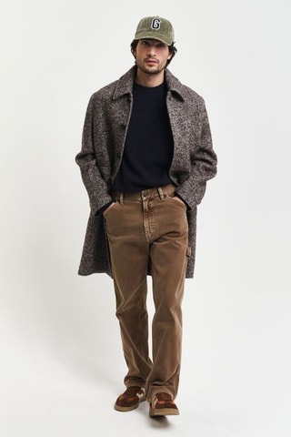 Maglia relaxed in lana - Navy