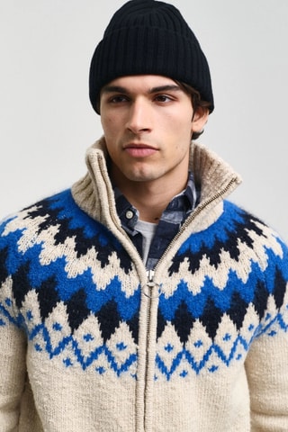 Cardigan in lana d’agnello - Ecrù