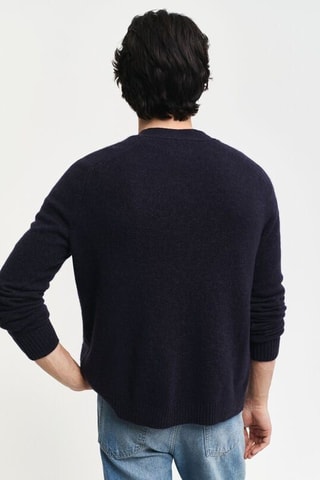 Cardigan in lana - Nero melange