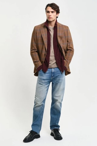 Cardigan in lana - Marrone melange