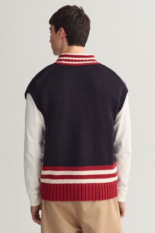 Pull oversize en laine - Bleu marine