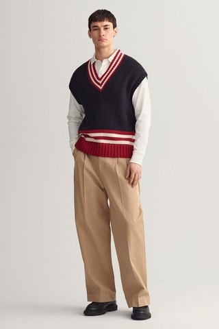 Pull oversize en laine - Bleu marine