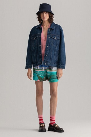 Cardigan regular in cotone bio - Rosa