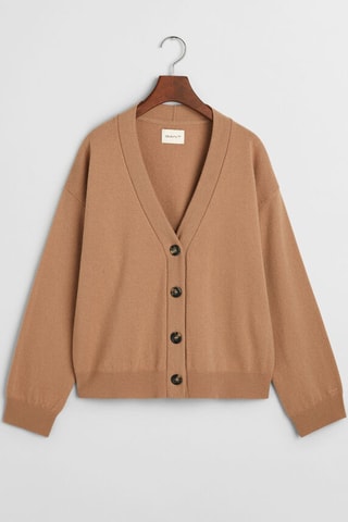 Cardigan in lana d’agnello - Cammello