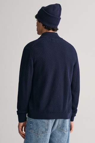 Cardigan in cotone bio - Navy