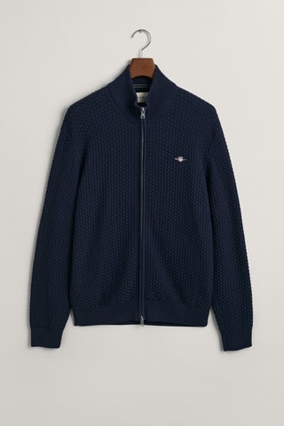 Cardigan in cotone bio - Navy
