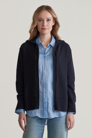 Cardigan in lana d’agnello - Navy