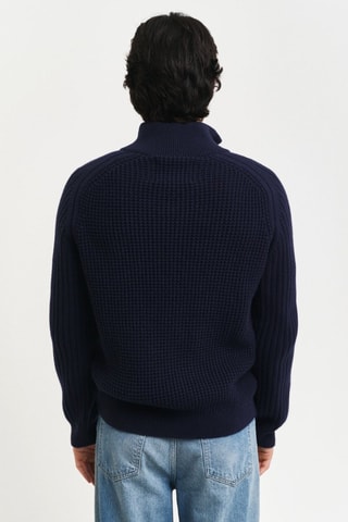 Cardigan in lana d’agnello - Navy