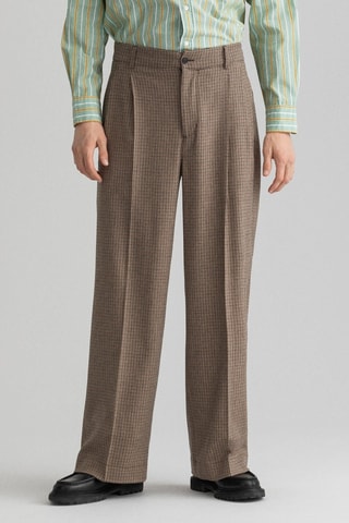 Pantaloni in lana - Marrone