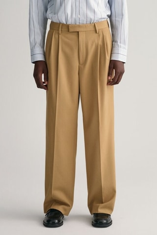 Pantaloni in lana - Marrone chiaro