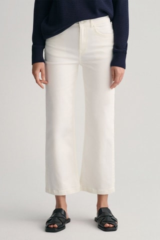 Jeans a vita alta - Ecrù
