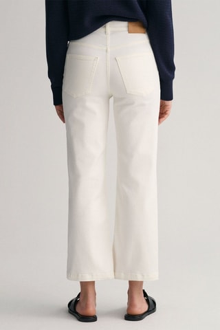 Jeans a vita alta - Ecrù