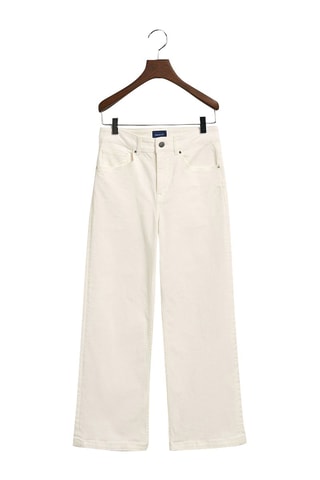 Jeans a vita alta - Ecrù