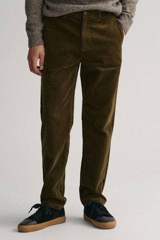 Pantaloni chino slim - Verde oliva