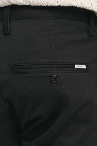Pantaloni chino slim in cotone bio - Nero