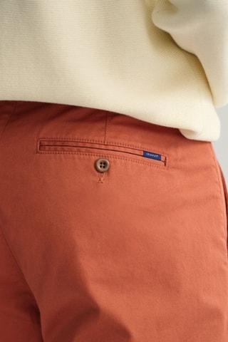 Pantaloni chino regular in cotone bio - Ruggine arancione