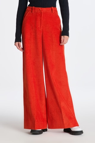 Pantaloni in velluto - Arancione