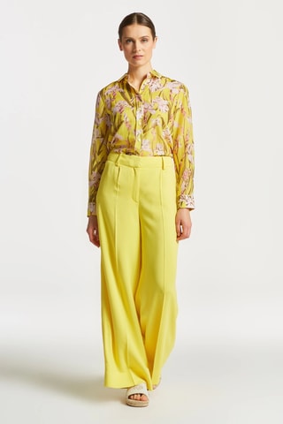 Pantaloni wide legs - Giallo