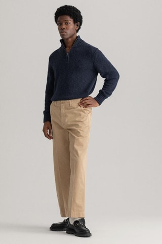 Pantaloni chino relaxed - Beige