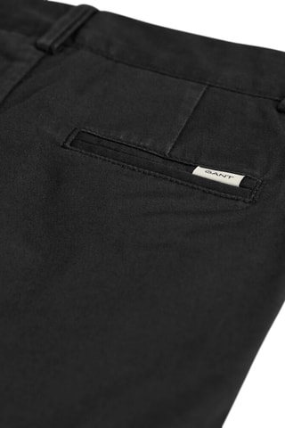 Pantaloni chino regular in cotone bio - Nero