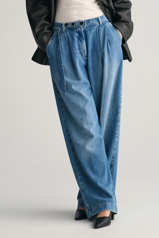 Jeans wide legs - Blu medio