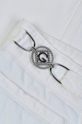 Jeans a vita alta in cotone bio - Ecrù