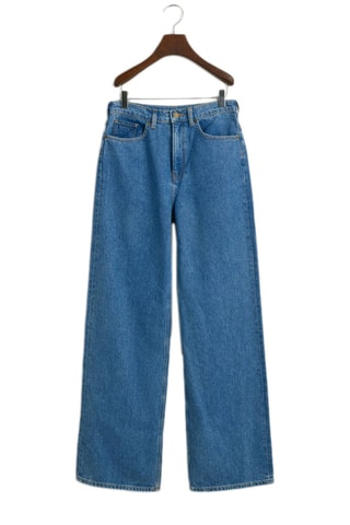 Jeans wide legs - Blu medio