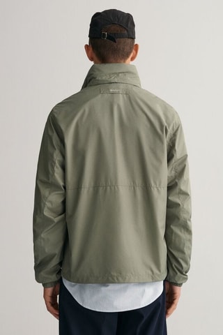 Giacca a vento regular con cappuccio - Verde kaki