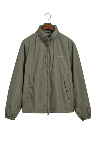 Giacca a vento regular con cappuccio - Verde kaki