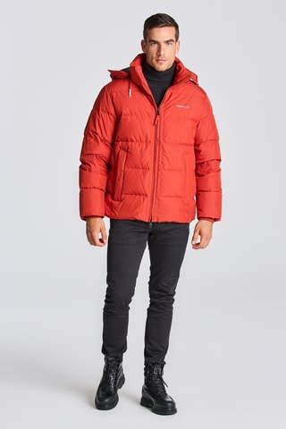 Piumino con cappuccio - Rosso