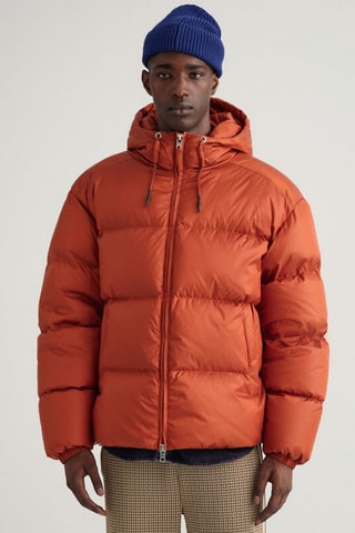 Piumino con cappuccio - Arancione