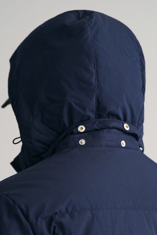 Piumino relaxed con cappuccio - Navy