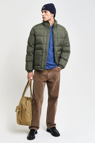 Piumino regular - Verde kaki