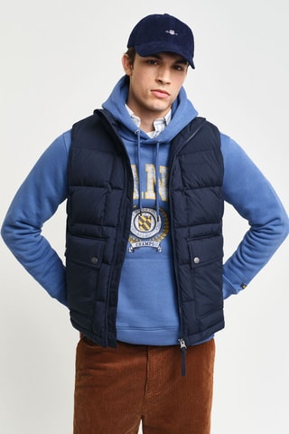 Piumino regular senza maniche - Navy