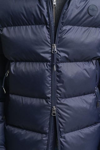 Piumino regular con cappuccio - Navy