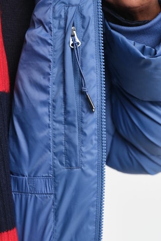 Piumino regular con cappuccio - Blu chiaro