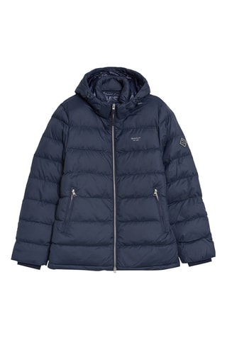 Piumino con cappuccio - Navy