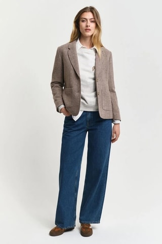 Giacca in lana - Beige e marrone