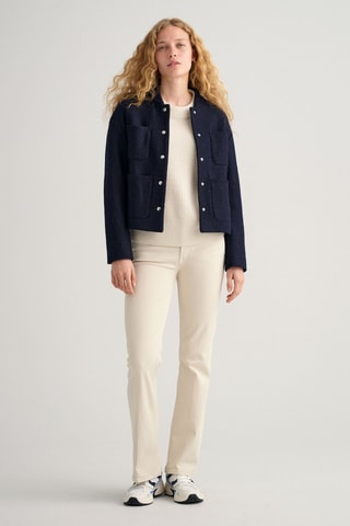 Giacca regular in lana - Navy