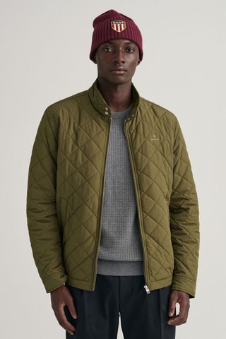 Piumino regular - Kaki