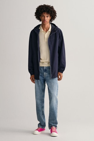 Giacca relaxed con cappuccio - Navy