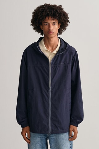 Giacca relaxed con cappuccio - Navy