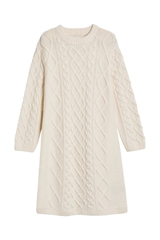 Abito in lana merino - Crema