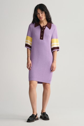 Abito a polo oversize - Lilla