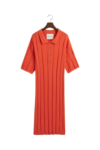 Abito a polo relaxed - Arancione