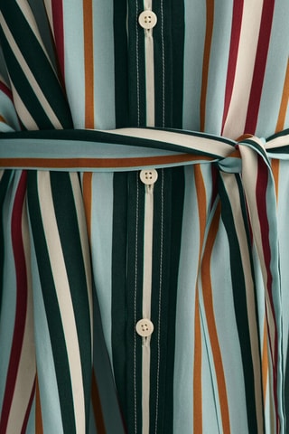 Abito a camicia relaxed - Blu e rosso