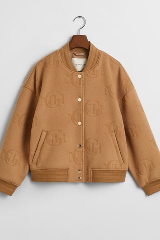 Bomber in lana - Cammello