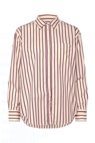 Camicia - Beige e bordeaux